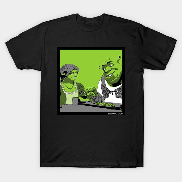 Shrek & Fiona T-Shirt by Rama.Rabbit